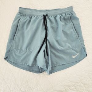 Nike Running Men's Light Blue Teal Athletic Shorts, Size S